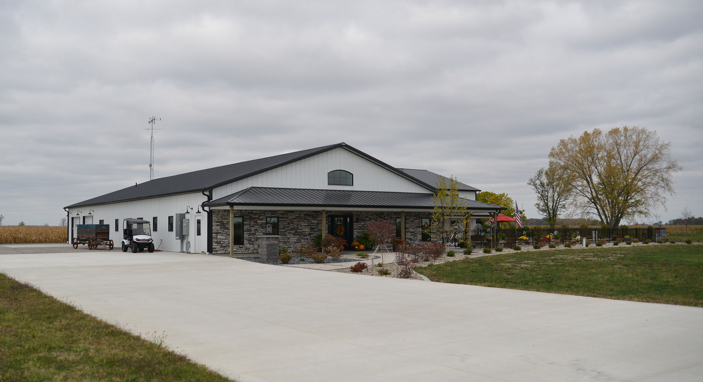 Post frame Residentail House