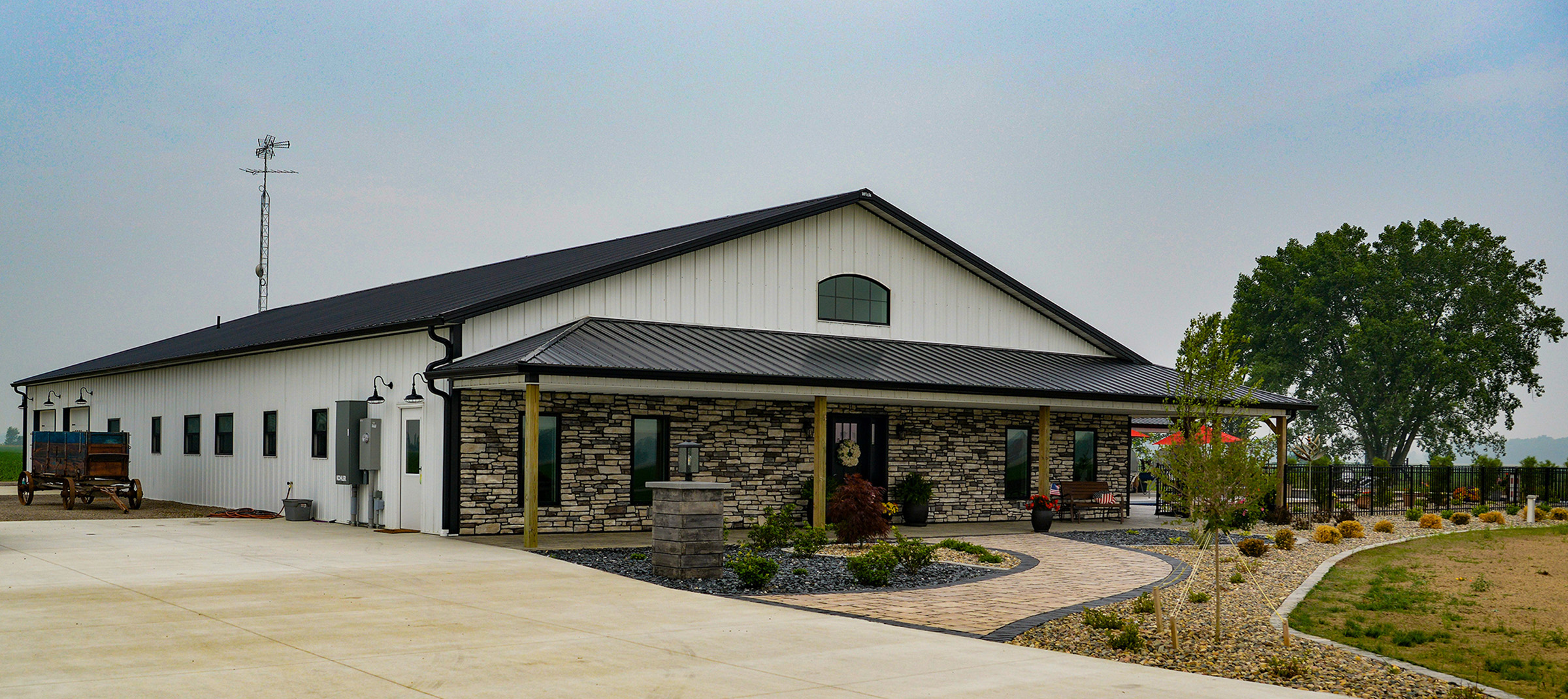pole barn home constructed by Schwab Builders in northwest Ohio
